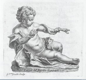 Infant Hercules Strangling the Serpent, tailpiece from Richard Mead, A Mechanical Account of Poisons, 3rd ed., (London, 1745). © Wellcome Library, London